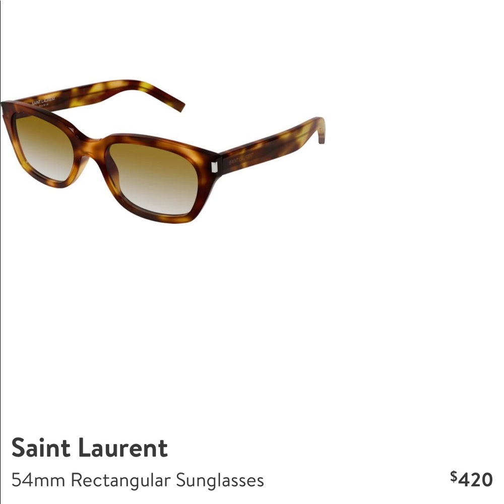 Saint Laurent 54mm Rectangular Sunglasses